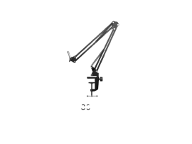 JOYPEER Mic Boom Arm 30 Stand with Build-in Springs Handling